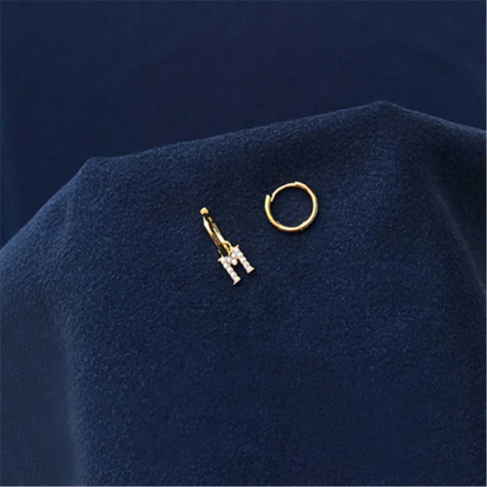 Cheny s925 Стерлинговое Серебро новые золотые и желтые серьги с буквами женские