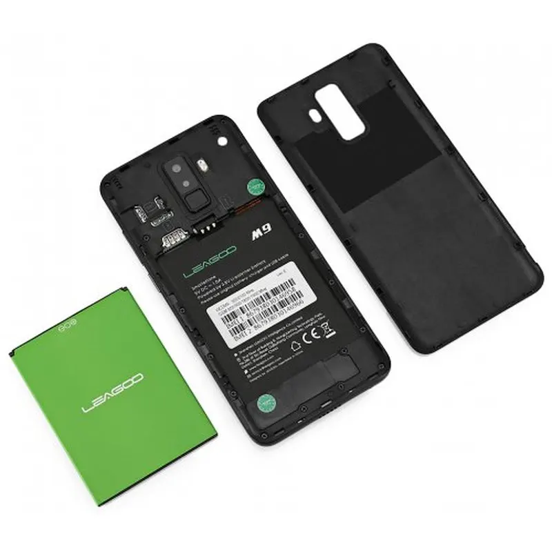 Смартфон Leagoo M9 2+16 Гб экран 5.5&quot процессор MT6580A Android 7.0 четыре камеры 8 мп сканер