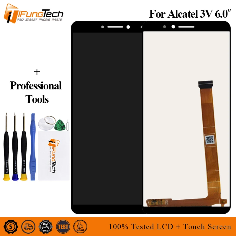 Для Alcatel 3V 5099 5099A 5099D 5099Y 5099U полный цифровой преобразователь стеклянного датчика в