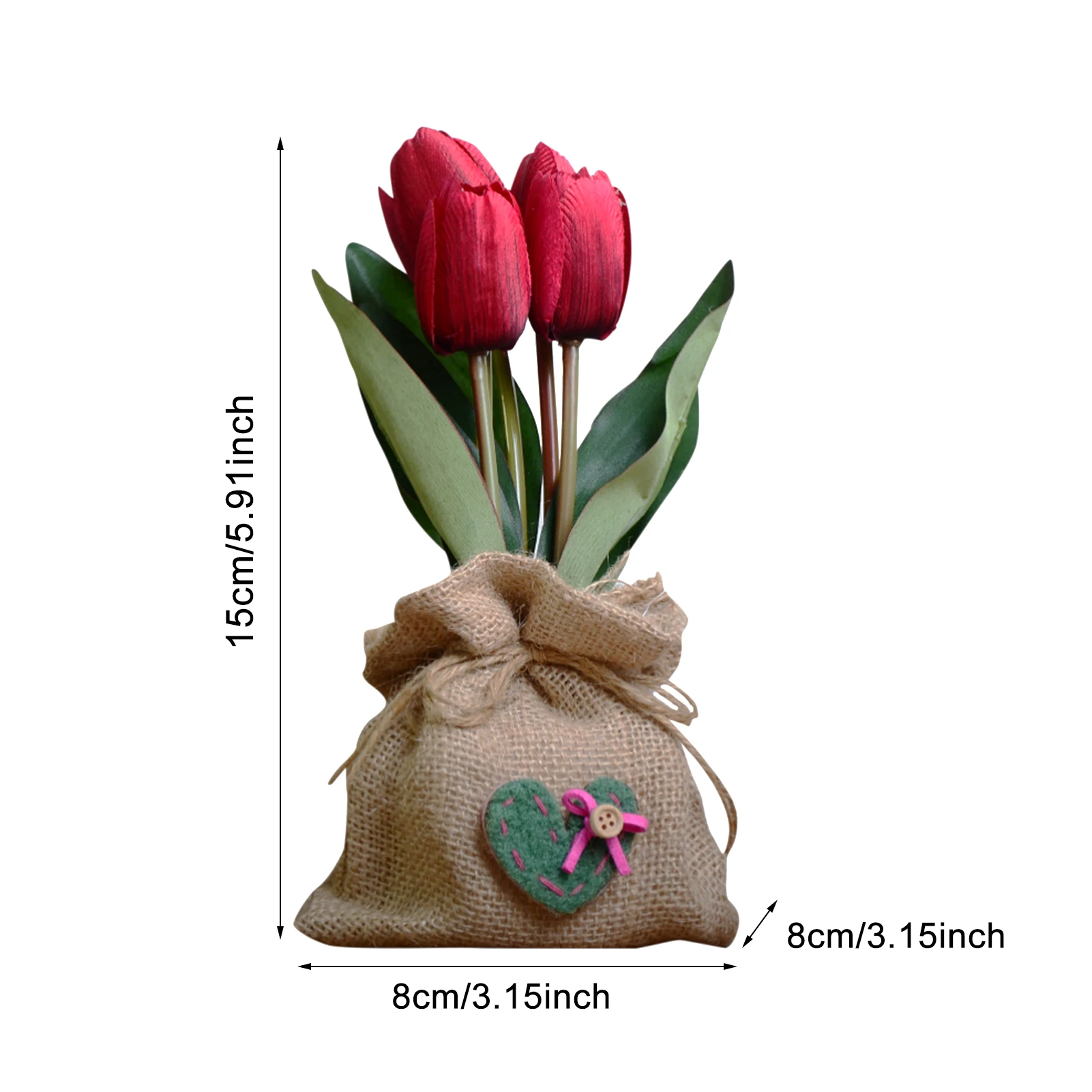 

Sack Tulip Simulation Potted Plant, Home Decoration Photography Props, Coffee Shop Decoration Ornaments
