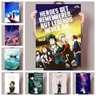 Плакат Boku No Hero My Hero моя геройская Академия аниме Bakugou KatsukiMidoriya Izuku плакат печать для дома жилой диван Настенный декор холст плакат 01