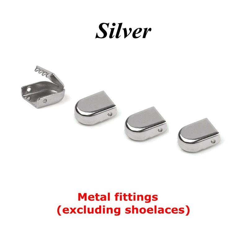 4pcs Silver 1 пара шнурки без завязок эластичные шнурки для обуви для детей и взрослых унисекс плоские туфли кружевные уличные кроссовки для отдыха быстрозащитные ленивые шнурки - Цвет: 4pcs Silver