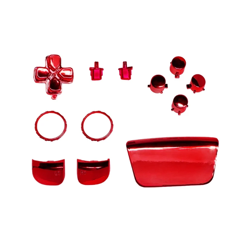 

Plating Color Touch Pad Cover Joystick Ring L1 R1 Cover D-pad Buttons For PS5 Controller Replacement gamepad Parts For D H9EB