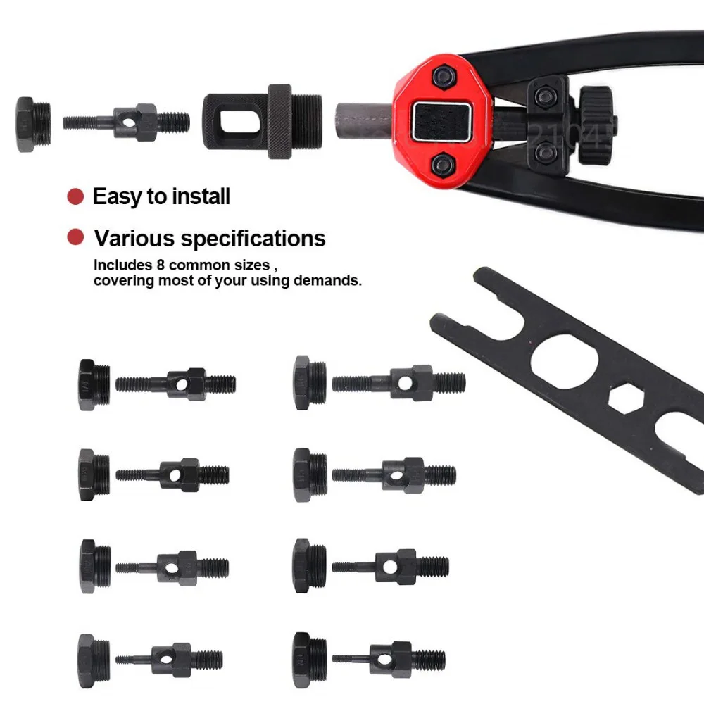 

Hand Threaded Rivet Nut Gun Rivet Tool Nuts Insert Manual Riveter Tool Efficient For Metal M3 M4 M5 M6 M8 M10 M12 Pipes Manufact