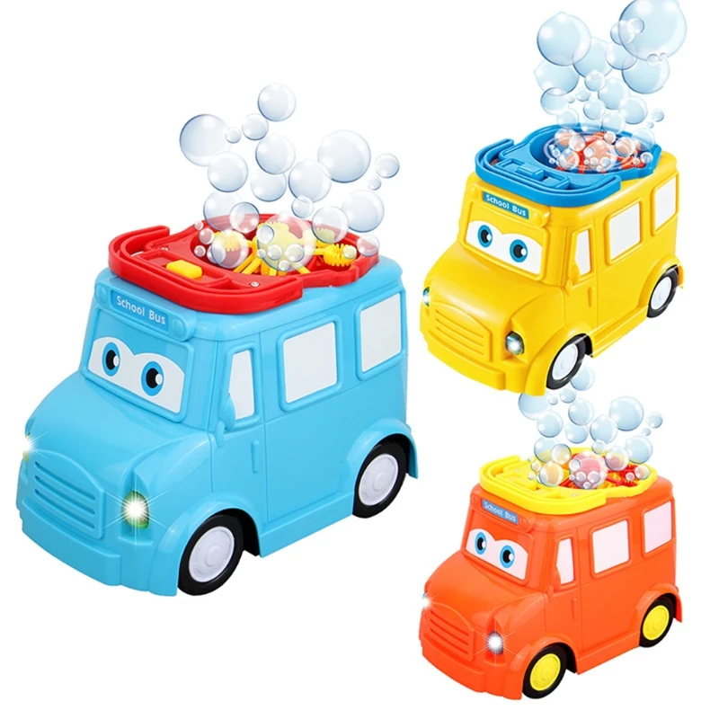

Bubble Blowing Bus Action Fun Toy and Gift for Kids Summer Outdoor Toy 40JC