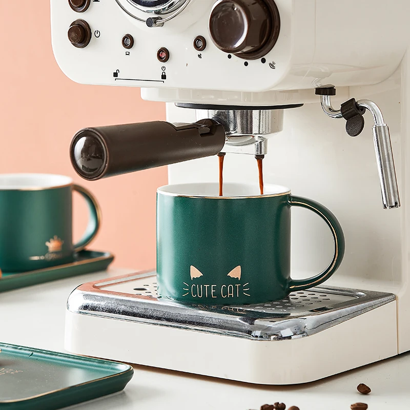 Классическая Роскошная чашка простая сделанная на заказ одноцветная зеленая