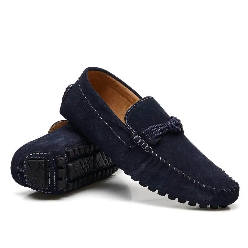 

New Arrival Men Yellow Casual Loafer Shoes Fashion Slip On Suede Nubuck Moccasin Shoes Man Red Trending Leisure Shoes 44