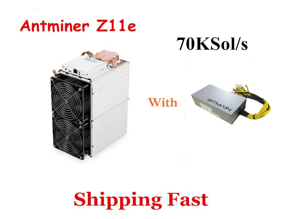 

In Stock Antminer Z11e 70k Sol/s 1390W With PSU Equihash Miner Better Than Antminer S9 S11 S15 S17 Z9 Z11 Innosilicon A9