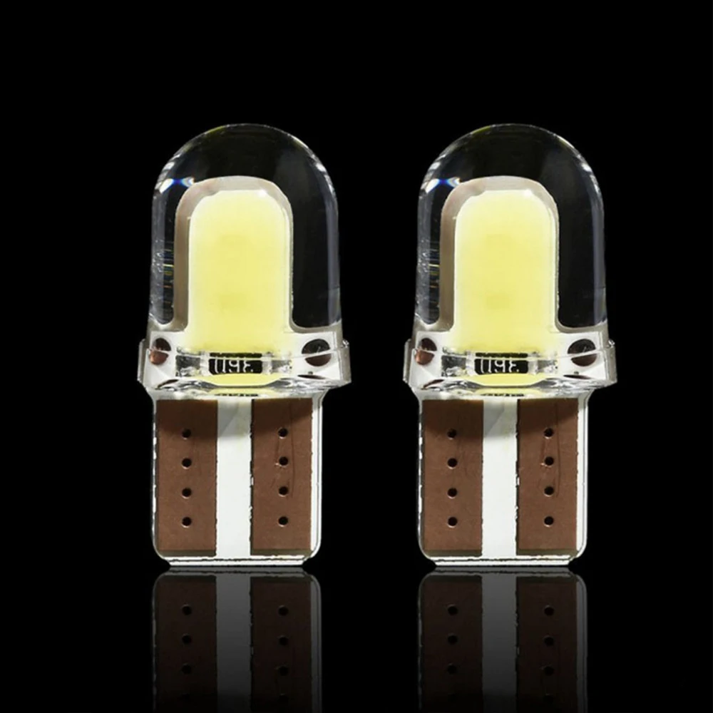 1/10/20 шт. светодиодный T10 194 168 W5W COB 8SMD кремнезема яркий свет белые Лицензированная