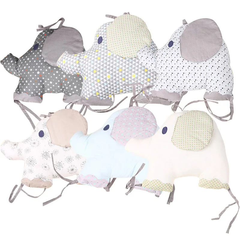 6 шт. Детские бамперы для кроватки милый слон детские защитные подушки бампер