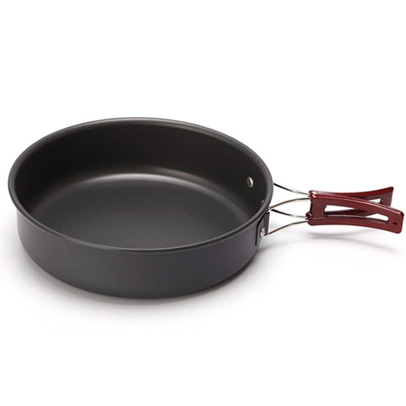 

2-3 Person Ultralight Camping Cookware Frying Pot Outdoor Tableware Picnic Cooker Frying Pan Fry Pan Portable Single Pot