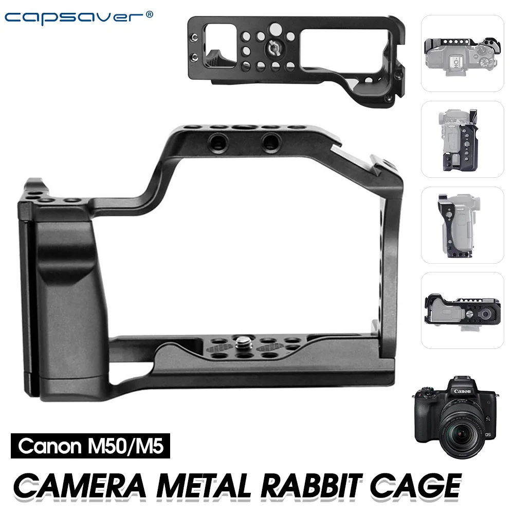 

Чехол capsaver для металлической камеры, портативные аксессуары для фотосъемки, многофункциональная Совместимость с Canon M50/M5/M50 Markii Vlog Video