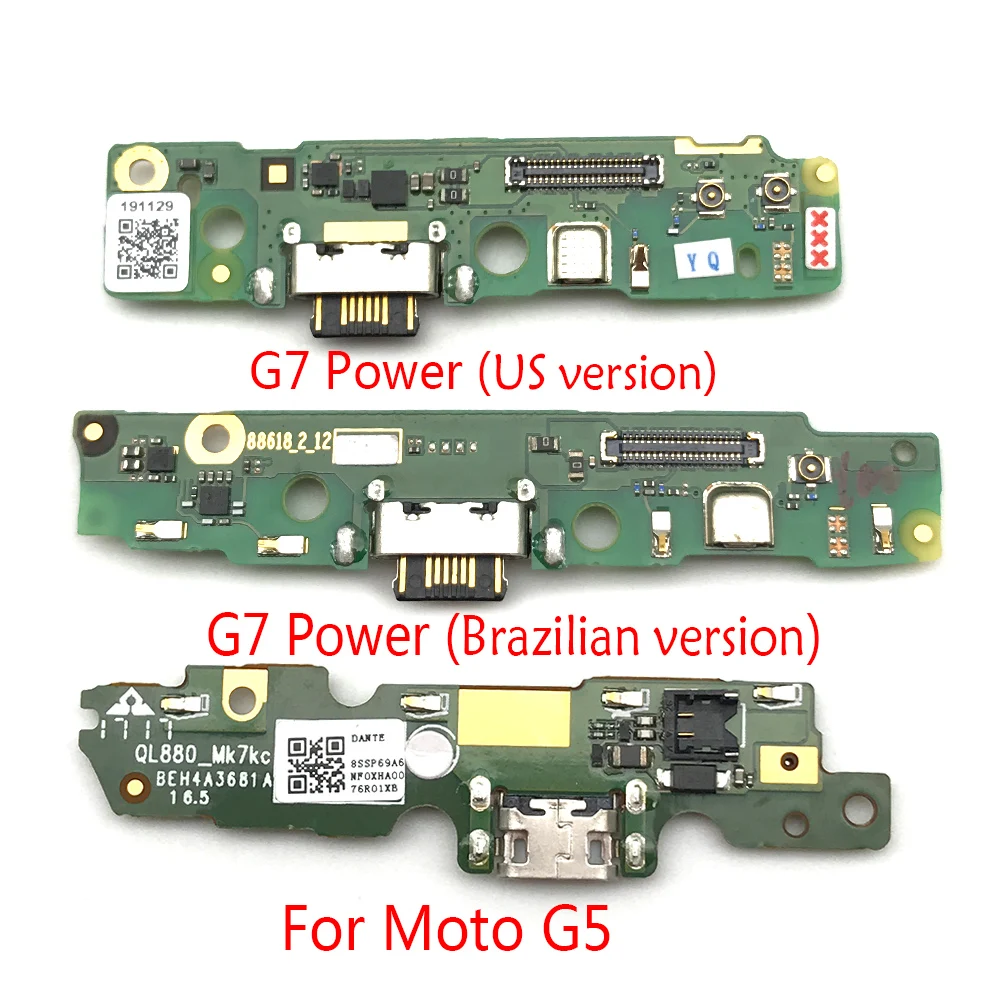 10 шт./лот USB зарядный разъем доска с микрофоном для Motorola Moto E6S G3 G30 G4 G5 G6 E6 играть E7