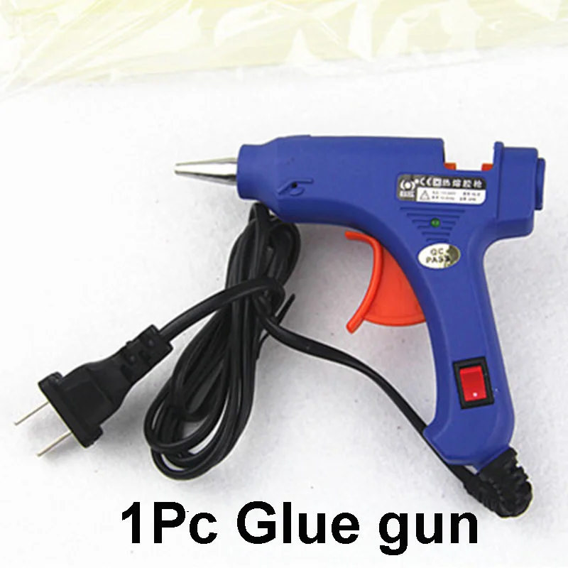 1pc Glue gun 500 шт. искусственный цветок для Свадьбы вечерние украшения розовый медведь Юбилей Рождество DIY День Святого Валентина подарок на день рождения Розовый венок - Цвет: 1pc Glue gun
