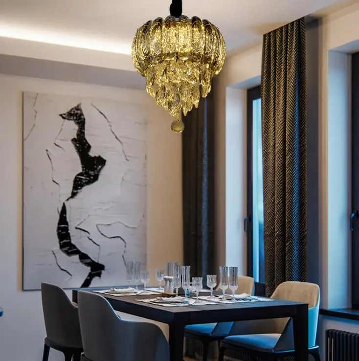 Светильник Роскошная Современная хрустальная люстра для коридора креативная