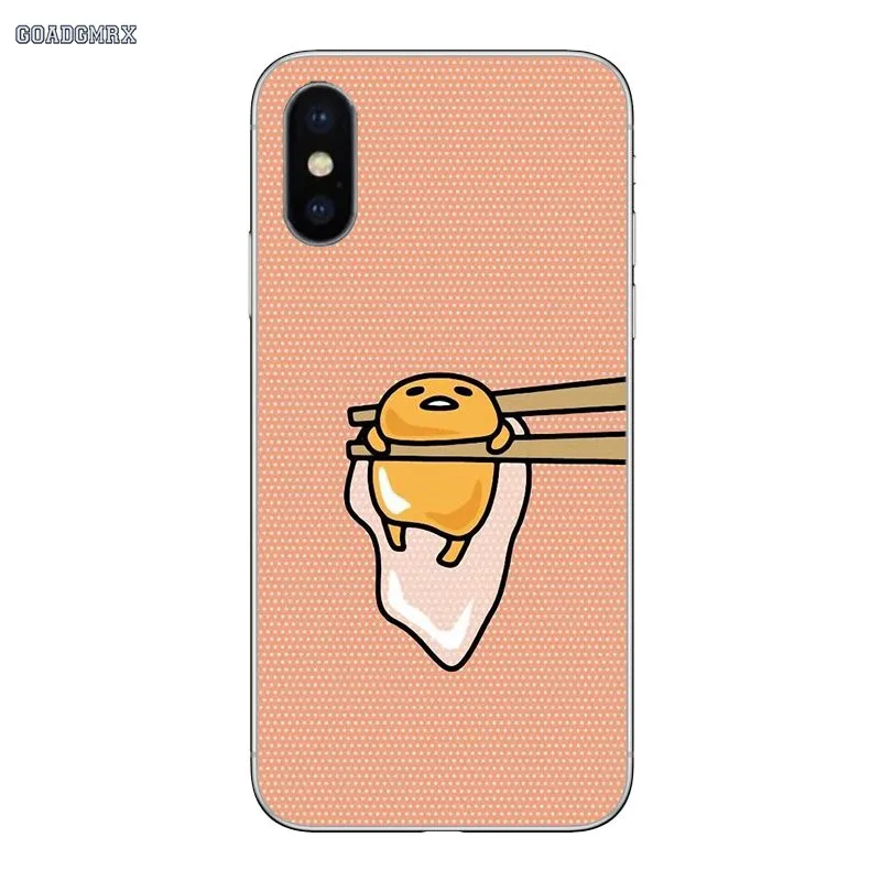 For iPhone 11 X XR XS Pro MAX 4 4S 5 5S SE 5C 6 6S 7 8 Plus Cute Cartoon Gudetama Soft Shell Transparent Cases Covers | Мобильные