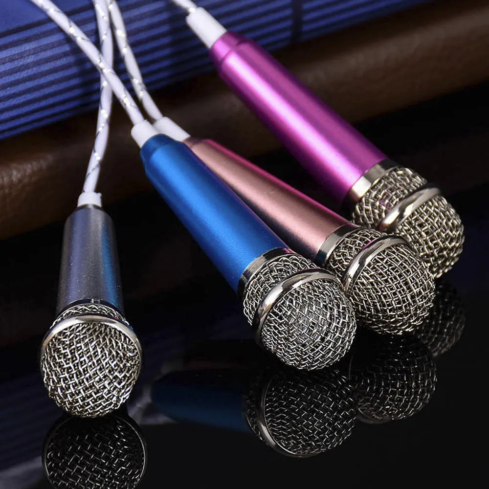 Профессиональный мини-микрофон K для записи песен микрофон с наушниками телефона