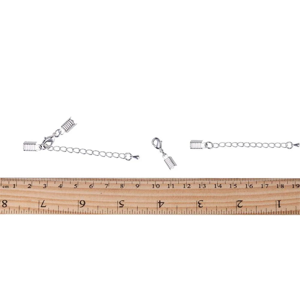 Набор латунных застежек и концов зажимов застежка-карабин с обжимом для шнура