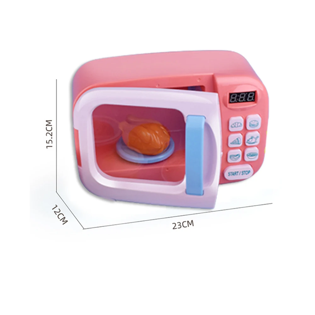 

Simulation Microwave Oven Mini Kitchen Food DIY Pretend Play Kid Toys Gifts for Kids Boys Girls Gifts Education Toys