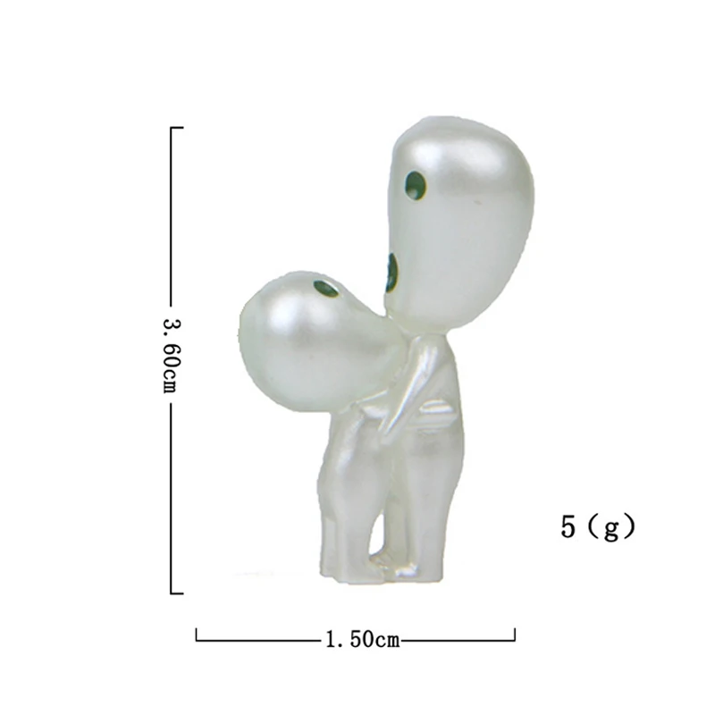 1 шт. светящиеся в темноте фигурки принцессы Мононоке двойные эльфы украшение