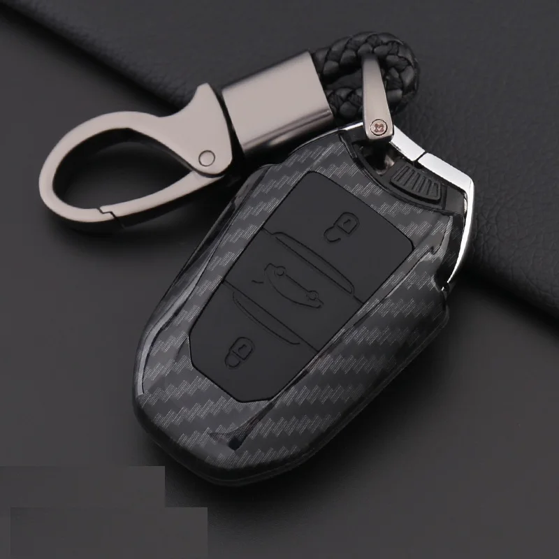 Углеродное волокно чехол ключа дистанционного управления автомобилем Чехол