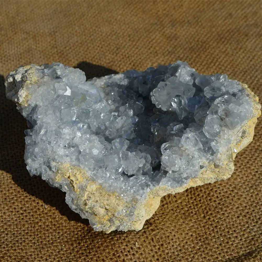 

Kyanite Natural Rough Stone Celestite Kyanite Crushed Stone Blue Crystal Cave Cornucopia Decoration Teaching Mineral Specimen