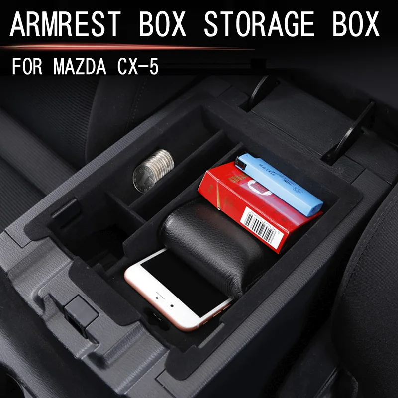 

Central armrest storage box Center console manager tray for Mazda CX-5 2017 2018 2019 2020 2021 Modified pieces