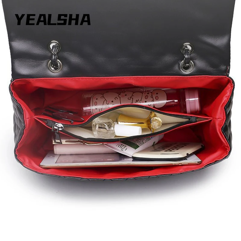 

New Style Rhombus Chain Bag Shoulder Bag Large Capacity Retro Tote Messenger Female Bag