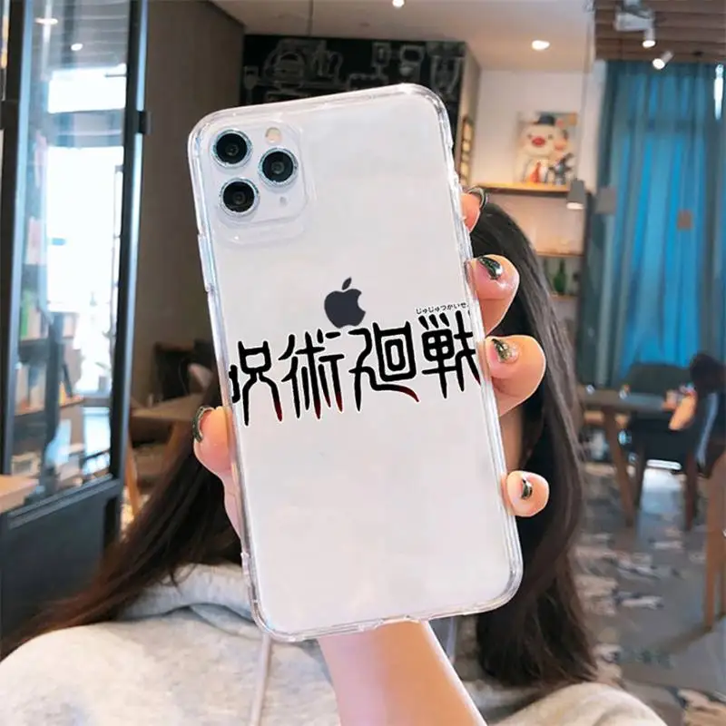 

Jujutsu Kaisen Phone Case Transparent soft For iphone 5 5s 5c se 6 6s 7 8 11 12 plus mini x xs xr pro max