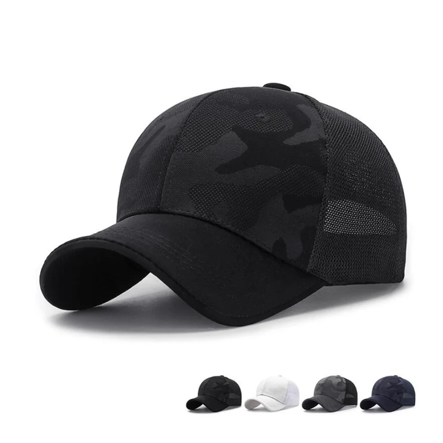 

Military White Gray 4 Color Airsoft Cap Adjustable Breathable Sun Visor Trucker Hat Mesh Hunting Hiking Baseball Snapback