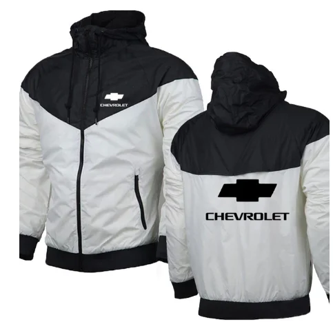 

NEW spring autumn Men's hoodie for Chevrolet Car Logo Print Casual high quality Cotton Sweatshirts zipper Hoodies Man Clothing A