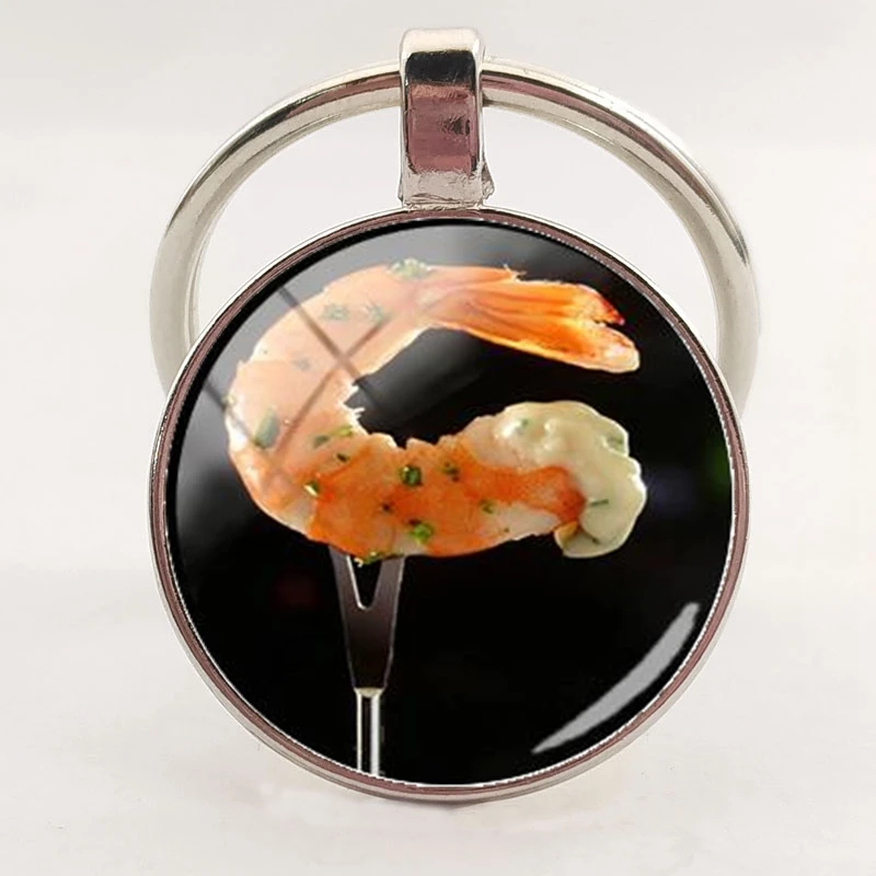 Marine life glass dome keychain marine animal art shark crab octopus turtle fish charm keyring DIY jewelry discovery | Украшения и