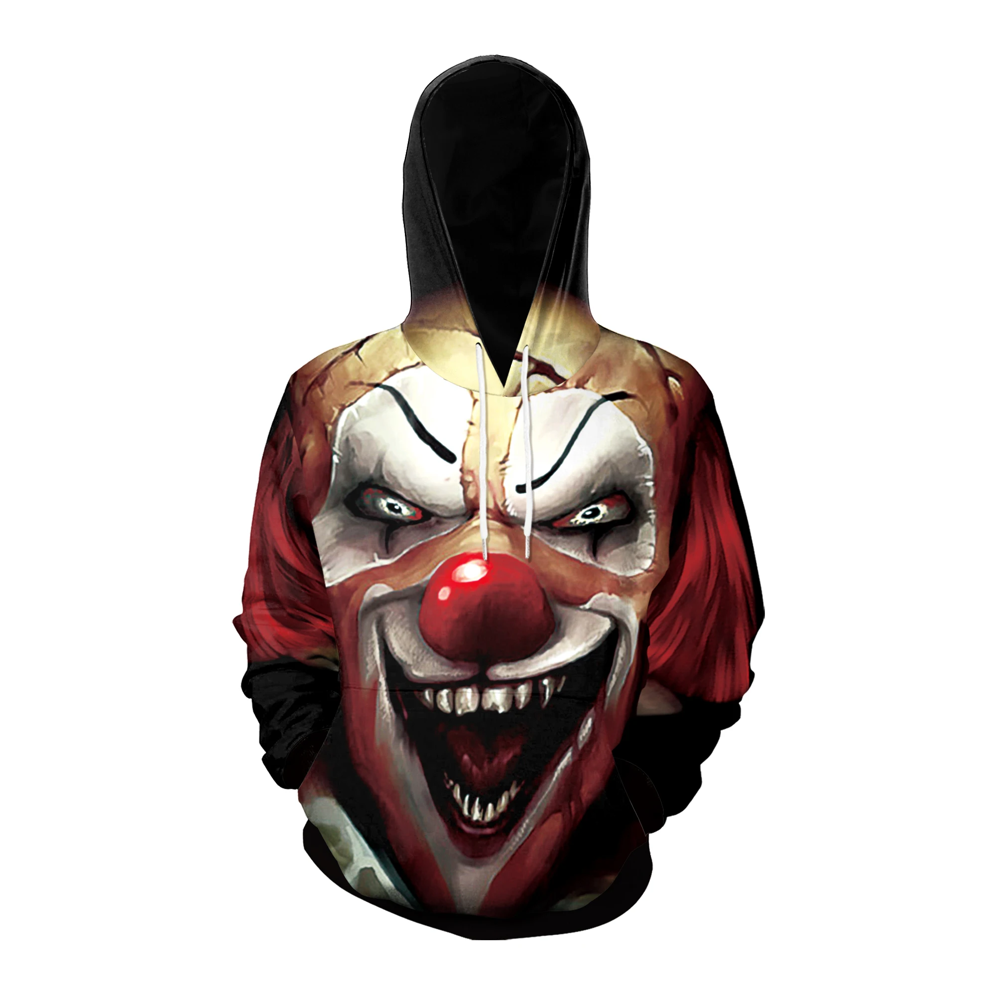 

[You're My Secret] 2021 New Hoodies Sweatshirt Horror Joker Printed Women's Hoody Pullover Unisex Goth Hoody Sweatshirt Autumn