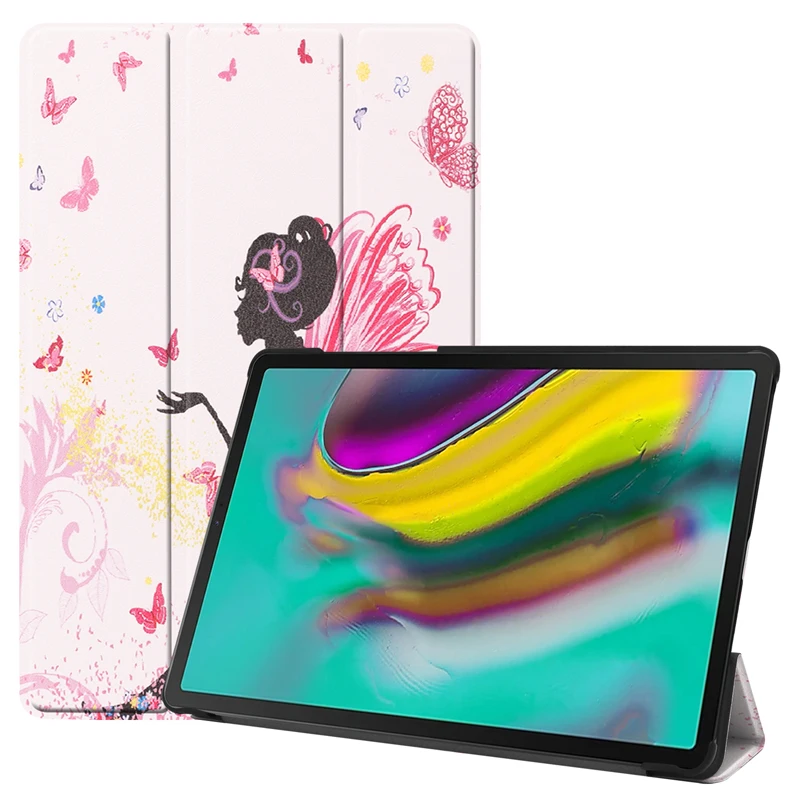 

Nice Printed Case For Samsung Galaxy Tab S5e 10.5 2019 SM-T720 SM-T725 10.5" Folding PU Leather Flip Stand cover Protective
