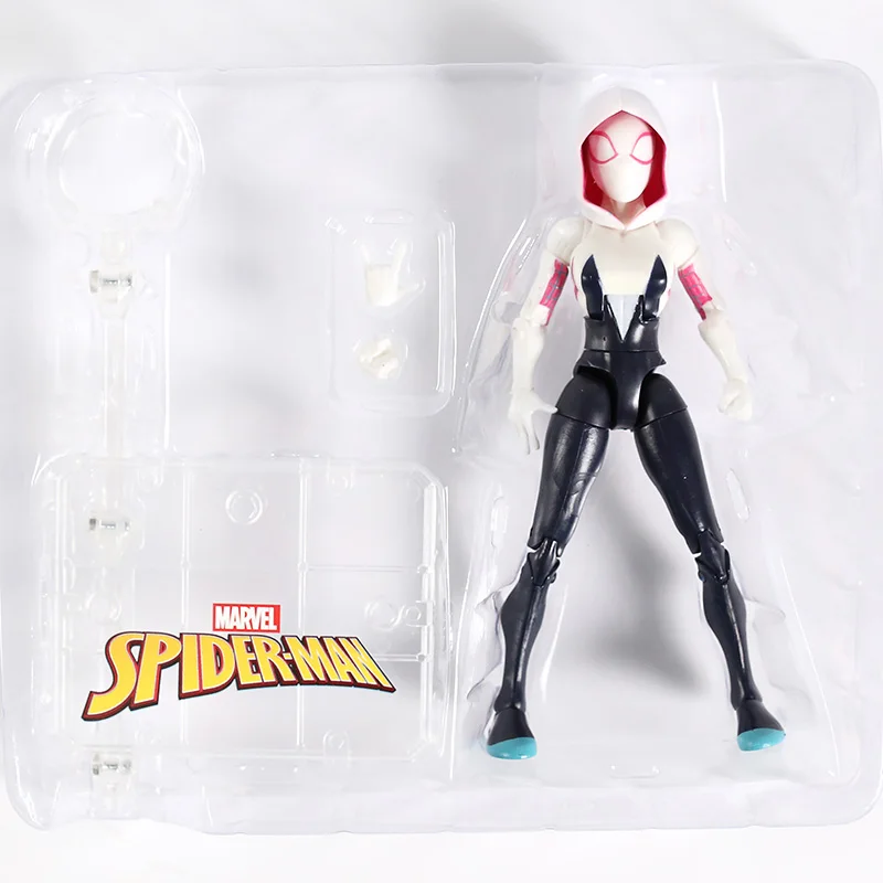 Marvel Человек-паук Miles Morales Gwen Stacy Питер Паркер Черный Человек-паук 2099 ПВХ фигурка Коллекционная модель игрушки