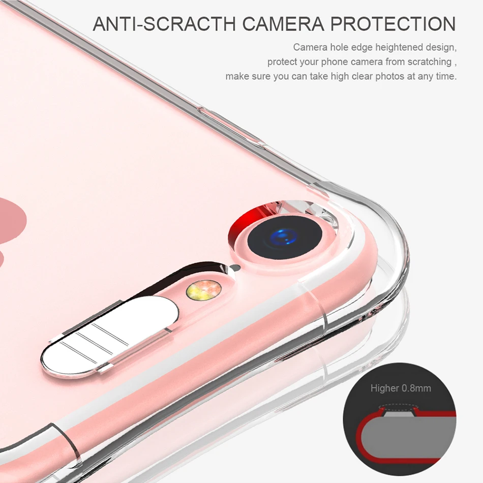 Чехол для iphone SE 2020 11 Pro Max XS XR X 8 7 6 6S Plus 5 мягкий ТПУ чехол со светодиодной подсветкой