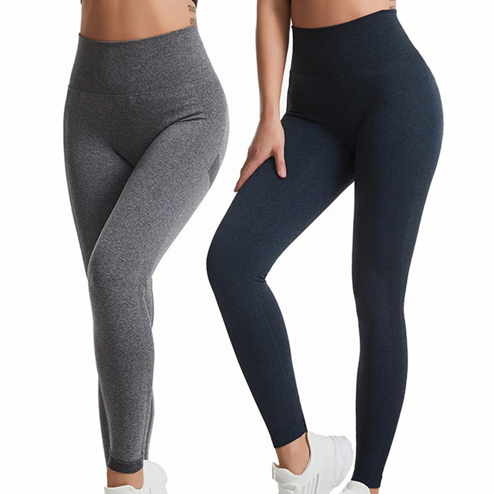 

Бесшовные леггинсы с высокой талией, леггинсы с эффектом пуш-ап, спортивные женские штаны для фитнеса, бега, йоги, бега, упражнений, фитнеса, ...