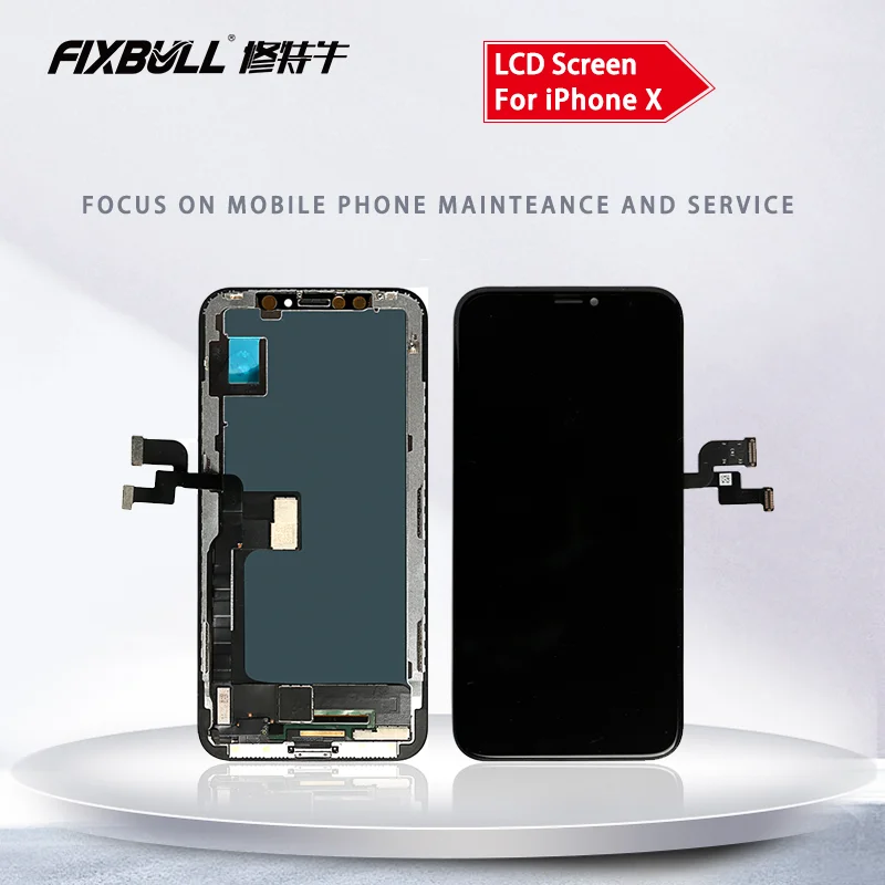 ЖК-дисплей FIXBULL AAA +++ для iPhone 6, 6S, 7, 8 с 3D сенсорным экраном и дигитайзером в сборе для iPhone X, XR, XS, 11