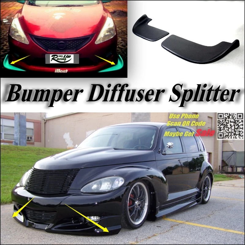 Автомобильный Разветвитель диффузор бампер губа для Chrysler PT Cruiser Набор тюнинга