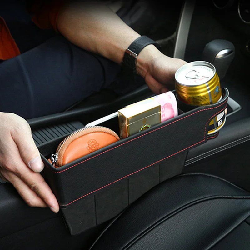 Ящик для хранения сидений автомобиля держатель напитков органайзер авто зазор
