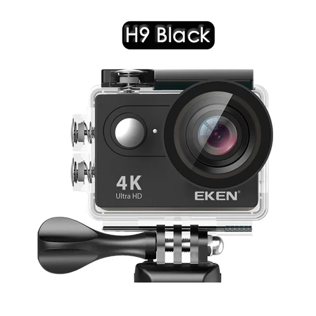 H9 Black Eken H9/H9R экшн Камера 4K 30FPS со сверхвысоким разрешением Ultra HD, Wi-Fi, 2,0 170D подводный Водонепроницаемый шлема видео Камера s go Спортивная камера extreme pro - Цвет: H9 Black