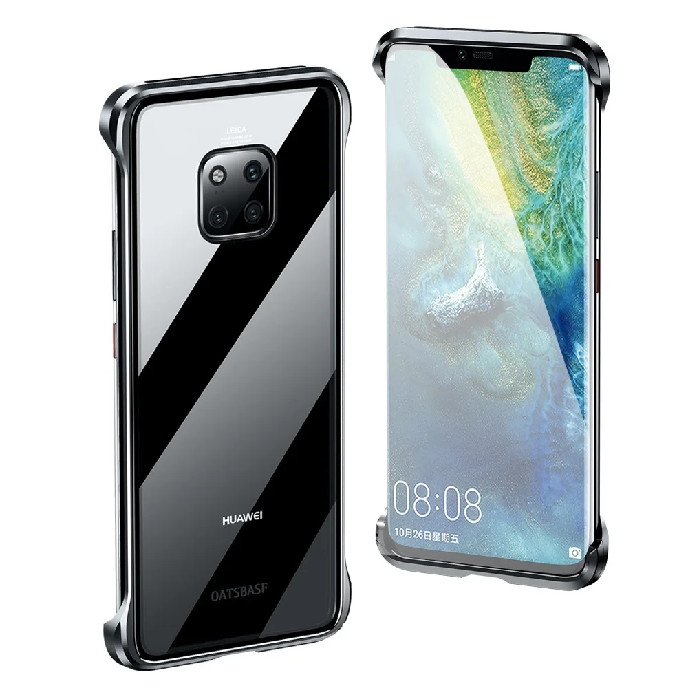 OATSBASF металлический чехол из закаленного стекла для телефона huawei mate 20 pro простой