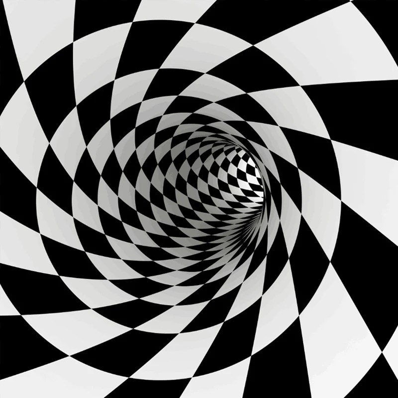 Роскошный Ковер с 3d принтом напольный коврик белый черный абстрактный