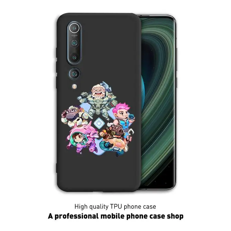 

Hot Overwatch ow Game Phone Case Black Cover For Xiaomi 6X 8 8Lite 9T 10 10Lite Note 8 8T 9Pro 9Promax Cases