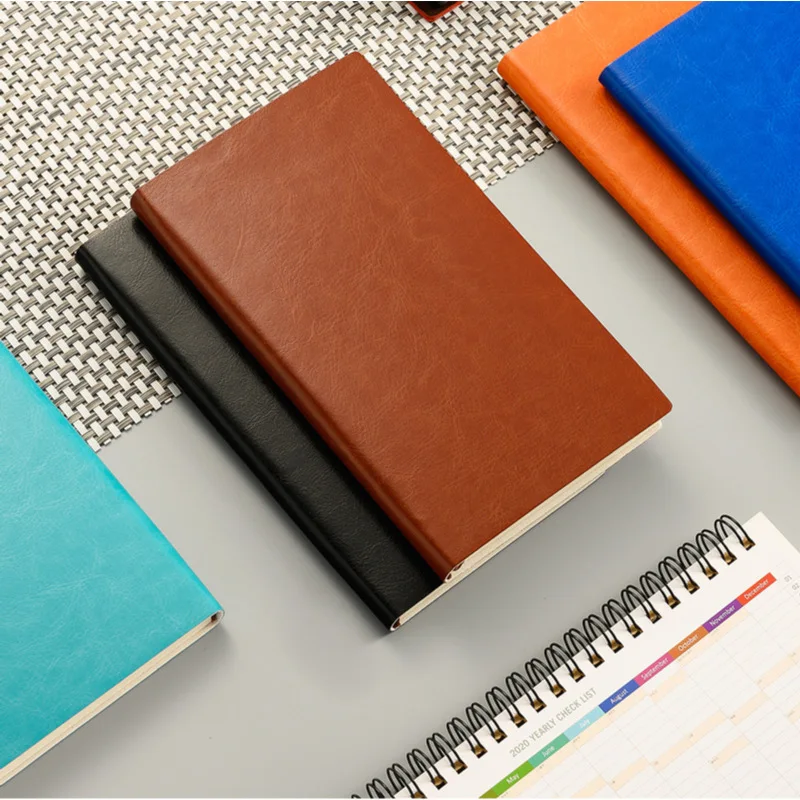 

Creative Portable Notebook leather notebook A6 imitation leather notebook PU Student Weekly School Office Supplies
