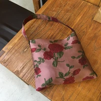 high quality ladies embroidered flowers shoulder bag handbags fashion elegant women messenger bags ladies phone purse bolsas