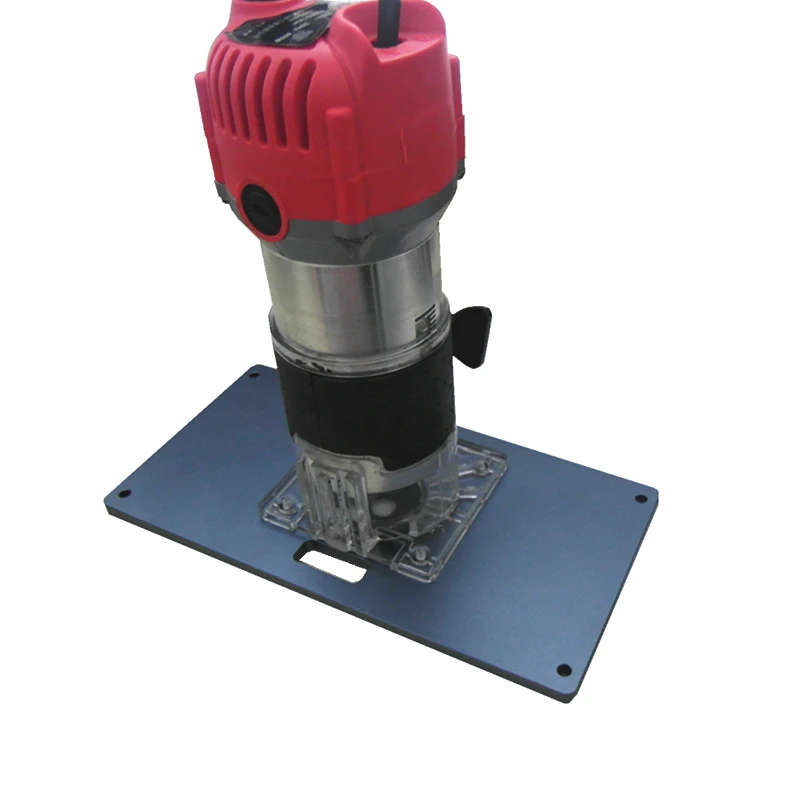 

Multifunctional universal Aluminum Router Table Insert Plate w/ 4 Rings For Woodworking Benches Trimmer Models Engraving Machine