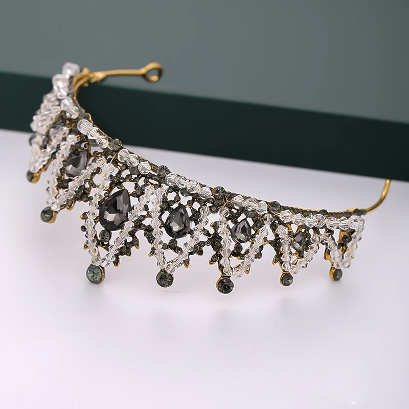 Роскошные тиары Стразы серебряного цвета Свадебная Корона головной убор