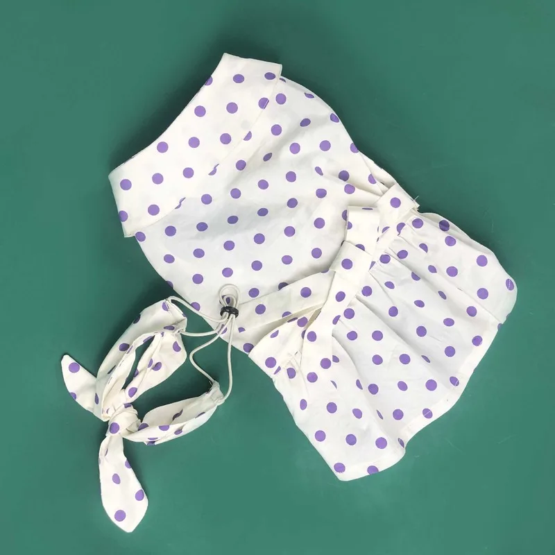 

Cute Dog Princess Dress Fashion Dot Schnauzer Clothes for Small Medium Dogs Puppy Skirt With Headband Ropa De Perro Costume