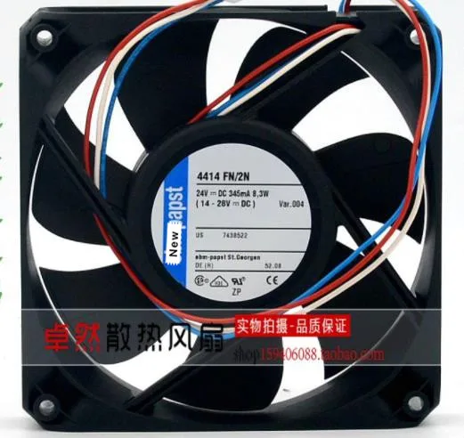 

For Papst 4414 FN/2N DC 24V 8.3W 120x120x25mm Server Cooling Fan